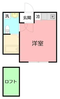ベイルーム上町屋A棟【2階】の間取り