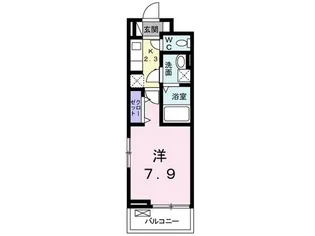 パークサイド春日A【1階】の間取り