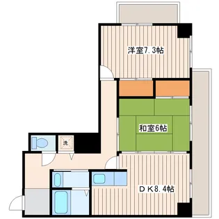 多賀城ロジュマンG棟【10階】の間取り