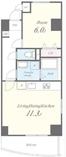 クレール小石川【3階】の間取り
