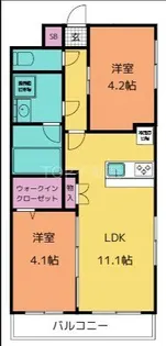 エクサ・スタチオ【5階】の間取り