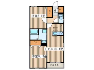 ハウス池亀3号館【2階】の間取り