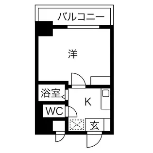 ヒルズ千種【6階】の間取り