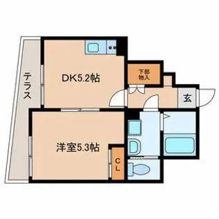 South One【1階】の間取り