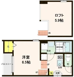 ラフェリオ東仙台【1階】の間取り