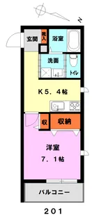 アンシャンテ【2階】の間取り