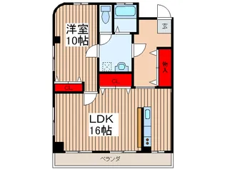 日東ハイツ【3階】の間取り