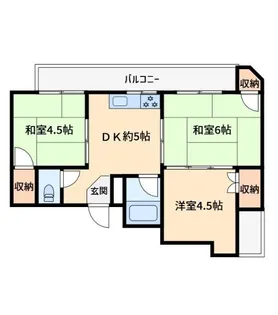 グランステージ奈良三条【2階】の間取り