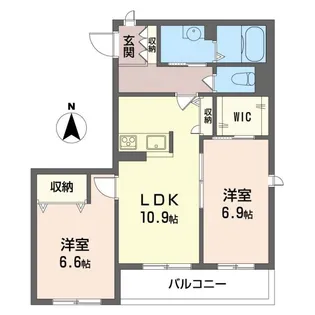 プロンシア青木【3階】の間取り