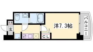 セレニテ神戸プリエ【8階】の間取り