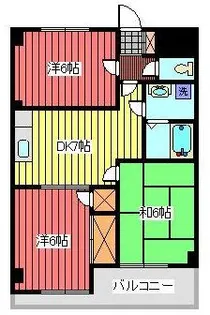 プラタトミオカ【2階】の間取り