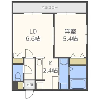 LAVERT平岸【4階】の間取り
