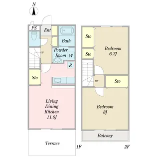 ティエラIIの間取り