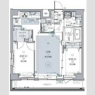 クレヴィスタ西馬込【5階】の間取り
