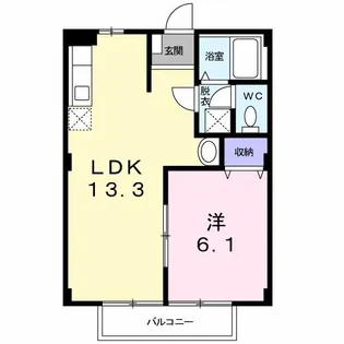 グリーンメゾン【1階】の間取り