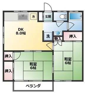 ヨシミハイツ【2階】の間取り