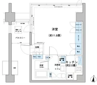 ガーデニエール砧レジデンス【7階】の間取り