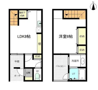 ポイントスクエアE棟【1階】の間取り
