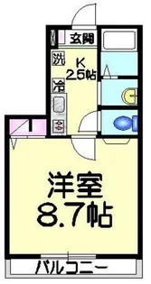 アセーロ【3階】の間取り