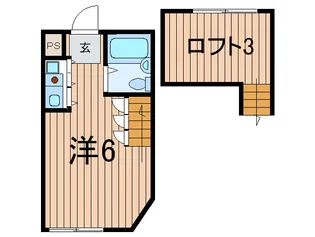 ガ-デンハウス田園【1階】の間取り