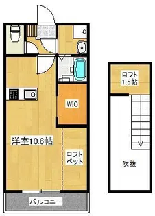プレリュード三郷【3階】の間取り