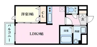月光江波東弐番館【1階】の間取り