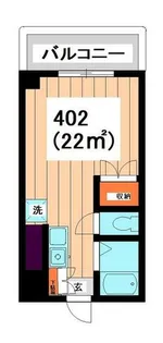 ペルレシュロス本町【4階】の間取り