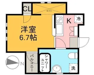 Aレガート吉野町【2階】の間取り