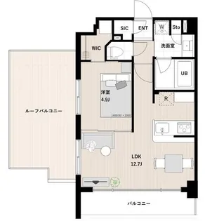 アーバンパーク清澄白河【8階】の間取り