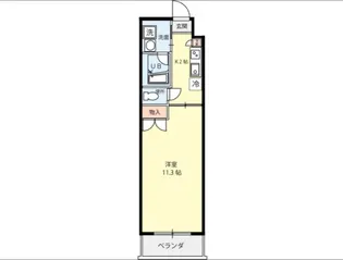ヒルズ平和橋【8階】の間取り