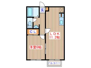 フラットヒル【1階】の間取り