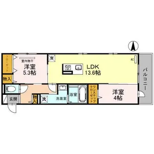 ラ・マーサ【1階】の間取り