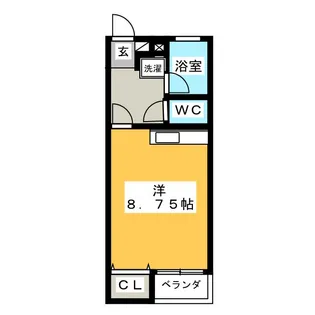 エクセル・ユキ【1階】の間取り