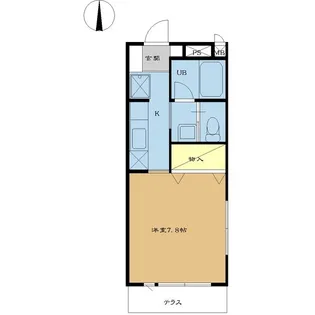 αNEXT前橋第12【1階】の間取り