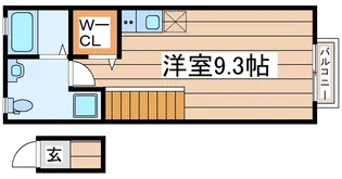クオーレ八軒小路 WEST【2階】の間取り