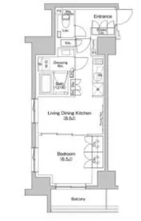 ザ・パークハビオ入谷【11階】の間取り