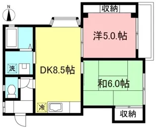 ハイムさつき【2階】の間取り