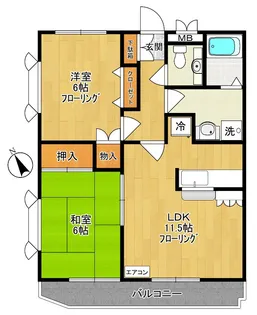トゥインクルプラザ【3階】の間取り