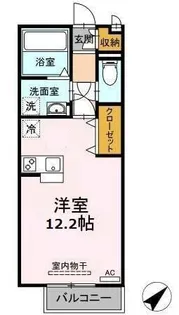 エーデルハイム浜乃木【2階】の間取り