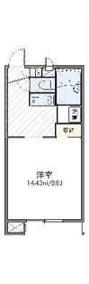 レオパレス渓-せせらぎ-【1階】の間取り