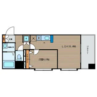 スクエア泉中央【6階】の間取り