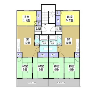 ハイツ藤森【2階】の間取り