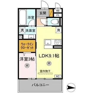 C&A-I【2階】の間取り