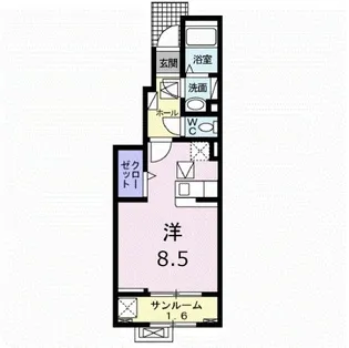 リュミエールI【1階】の間取り