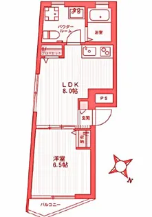 ベイサイドレジデンス桜木町【4階】の間取り