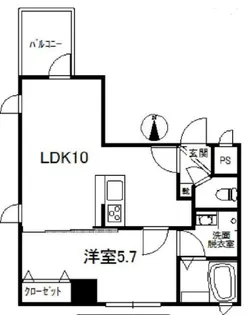 ロゼットII【2階】の間取り