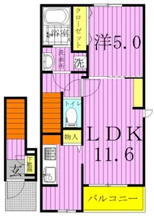 サンモール吉岡II【2階】の間取り