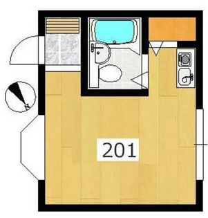 エフケイハイツ【2階】の間取り