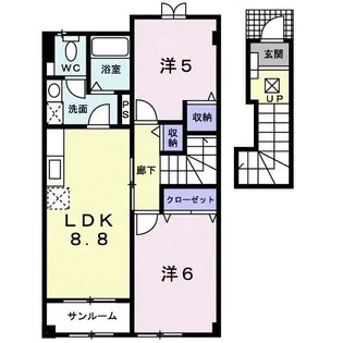 プロムナード セレノ【2階】の間取り