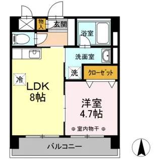 ミゥ・フォリア【2階】の間取り